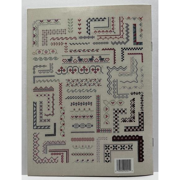 VTG Leisure Arts Cross Stitch Design Book-Border Collection 127 Border Designs - Picture 2 of 3